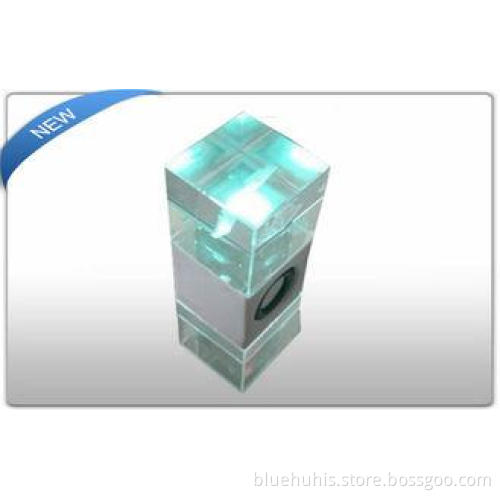 Fashionable Portable Crystal speaker with LED light / USB M
